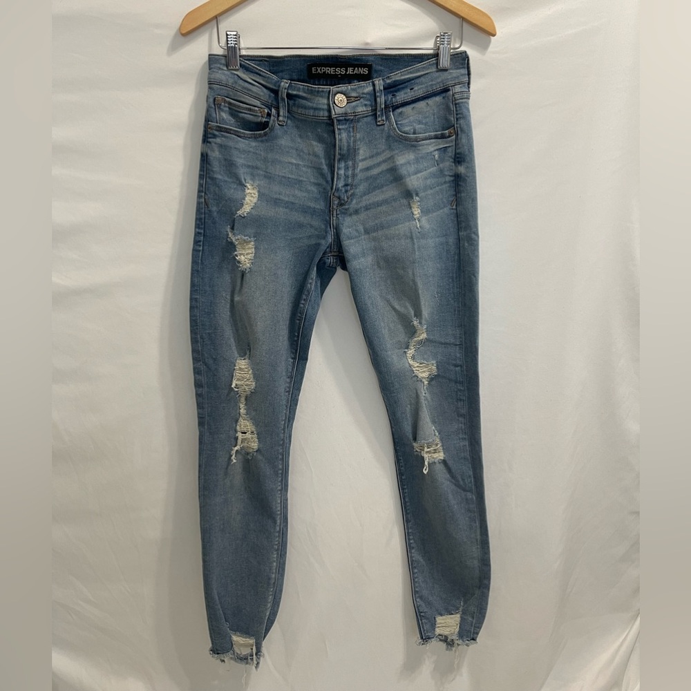 Express jeans , light blue , size 8 .NWOT